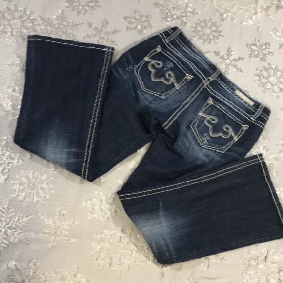 ReRock 5 pocket, distressed, Boot cut, Size 6S - Picture 5 of 9